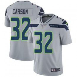 Seattle Seahawks #32 Chris Carson Grey Alternate Youth Stitched NFL Vapor Untouchable Limited Jersey