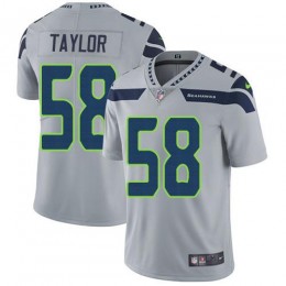 Seattle Seahawks #58 Darrell Taylor Grey Alternate Youth Stitched NFL Vapor Untouchable Limited Jersey