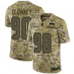 Seattle Seahawks #90 Jadeveon Clowney Camo Youth Stitched NFL Limited 2018 Salute to Service Jersey
