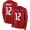 Buccaneers #12 Tom Brady Red Team Color Youth Stitched NFL Limited Therma Long Sleeve Jersey