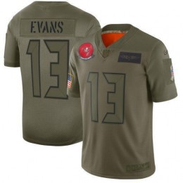 Buccaneers #13 Mike Evans Camo Youth Stitched NFL Limited 2019 Salute To Service Jersey