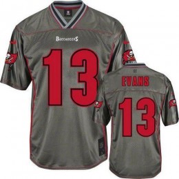 Buccaneers #13 Mike Evans Grey Youth Stitched NFL Elite Vapor Jersey