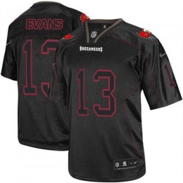 Buccaneers #13 Mike Evans Lights Out Black Youth Stitched NFL Elite Jersey