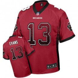 Buccaneers #13 Mike Evans Red Team Color Youth Stitched NFL Elite Drift Fashion Jersey