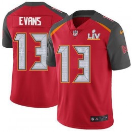 Buccaneers #13 Mike Evans Red Team Color Youth Super Bowl LV Bound Stitched NFL Vapor Untouchable Limited Jersey
