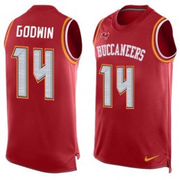Buccaneers #14 Chris Godwin Red Team Color Youth Stitched NFL Limited Tank Top Jersey