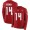 Buccaneers #14 Chris Godwin Red Team Color Youth Stitched NFL Limited Therma Long Sleeve Jersey