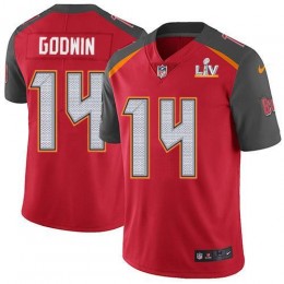 Buccaneers #14 Chris Godwin Red Team Color Youth Super Bowl LV Bound Stitched NFL Vapor Untouchable Limited Jersey