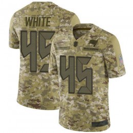 Buccaneers #45 Devin White Camo Youth Stitched NFL Limited 2018 Salute To Service Jersey