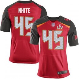 Buccaneers #45 Devin White Red Team Color Youth Super Bowl LV Bound Stitched NFL Vapor Untouchable Elite Jersey