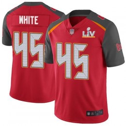 Buccaneers #45 Devin White Red Team Color Youth Super Bowl LV Bound Stitched NFL Vapor Untouchable Limited Jersey