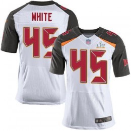 Buccaneers #45 Devin White White Youth Super Bowl LV Bound Stitched NFL New Elite Jersey