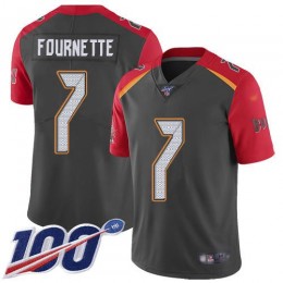 Buccaneers #7 Leonard Fournette Gray Youth Stitched NFL Limited Inverted Legend 100th Season Jersey