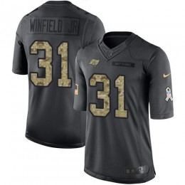 Tampa Bay Buccaneers #31 Antoine Winfield Jr. Black Youth Stitched NFL Limited 2016 Salute to Service Jersey
