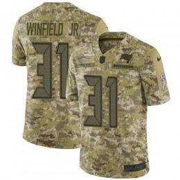 Tampa Bay Buccaneers #31 Antoine Winfield Jr. Camo Youth Stitched NFL Limited 2018 Salute To Service Jersey