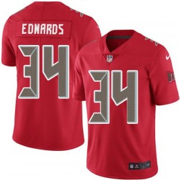 Tampa Bay Buccaneers #34 Mike Edwards Red Youth Stitched NFL Limited Rush Jersey