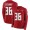 Tampa Bay Buccaneers #36 M.J. Stewart Red Team Color Youth Stitched NFL Limited Therma Long Sleeve Jersey