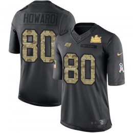 Tampa Bay Buccaneers #80 O. J. Howard Black Youth Super Bowl LV Champions Patch NFL Limited 2016 Salute to Service Jersey