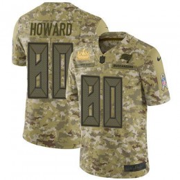 Tampa Bay Buccaneers #80 O. J. Howard Camo Youth Super Bowl LV Champions Patch Stitched NFL Limited 2018 Salute To Service Jersey