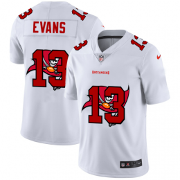 Tampa Bay Buccaneers #13 Mike Evans White Youth Team Logo Dual Overlap Limited NFL Jersey