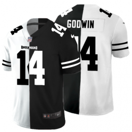 Tampa Bay Buccaneers #14 Chris Godwin Youth Black V White Peace Split Vapor Untouchable Limited NFL Jersey