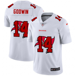 Tampa Bay Buccaneers #14 Chris Godwin White Youth Team Logo Dual Overlap Limited NFL Jersey