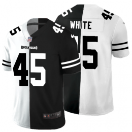 Tampa Bay Buccaneers #45 Devin White Youth Black V White Peace Split Vapor Untouchable Limited NFL Jersey