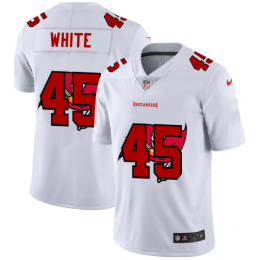Tampa Bay Buccaneers #45 Devin White White Youth Team Logo Dual Overlap Limited NFL Jersey
