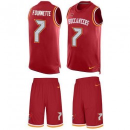 Tampa Bay Buccaneers #7 Leonard Fournette Red Team Color Youth Stitched NFL Limited Tank Top Suit Jersey