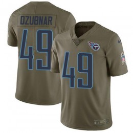 Tennessee Titans #49 Nick Dzubnar Olive Youth Stitched NFL Limited 2017 Salute To Service Jersey