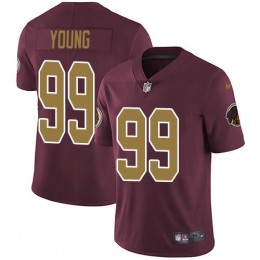 Commanders #99 Chase Young Burgundy Red Alternate Youth Stitched NFL Vapor Untouchable Limited Jersey