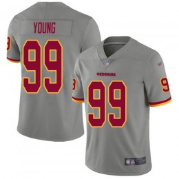 Commanders #99 Chase Young Gray Youth Stitched NFL Limited Inverted Legend Jersey