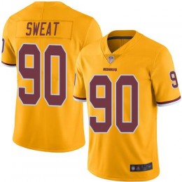 Washington Commanders #90 Montez Sweat Gold Youth Stitched NFL Limited Rush Jersey